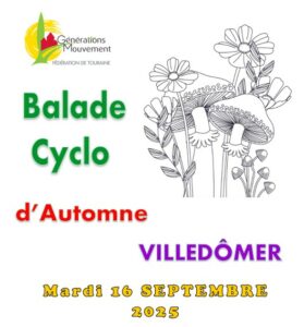 Lire la suite à propos de l’article Balade Cyclo d’Automne le 16 septembre 2025
