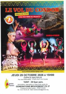 Lire la suite à propos de l’article Spectacle Malraux « Le Vol du Condor » le 29/10/2026